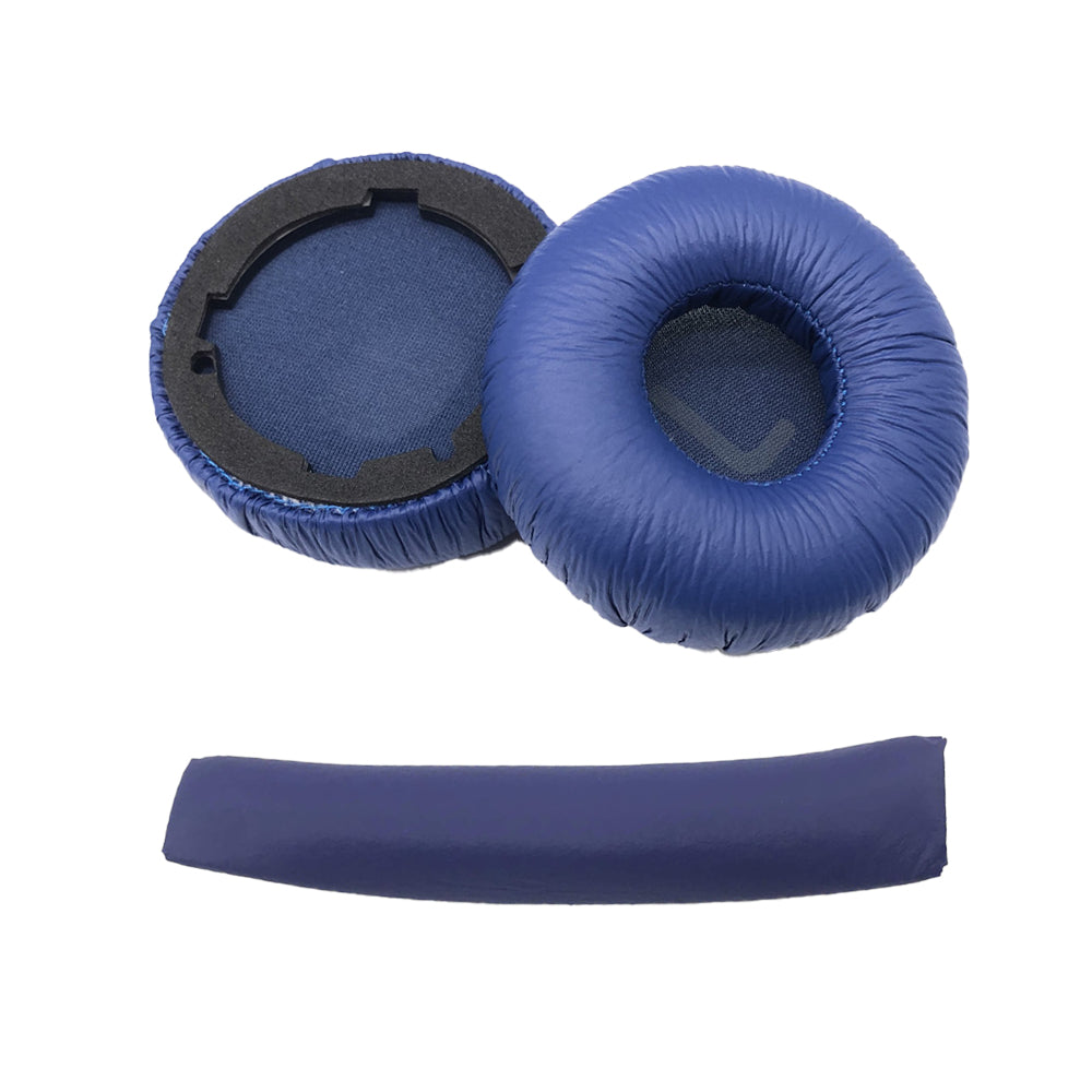 Headworn Heaphone Protector Set Ear Pads Cushion and Headband for JBL Tune600BT T520BT T510BT T500BT T450BT Blue