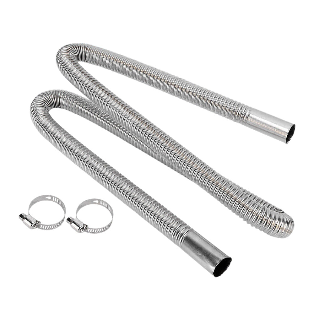 Stainless Steel Parking Heater Exhaust Pipe 60-200cm for Cars & Trucks 120 CM