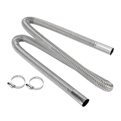 Stainless Steel Parking Heater Exhaust Pipe 60-200cm for Cars & Trucks 120 CM
