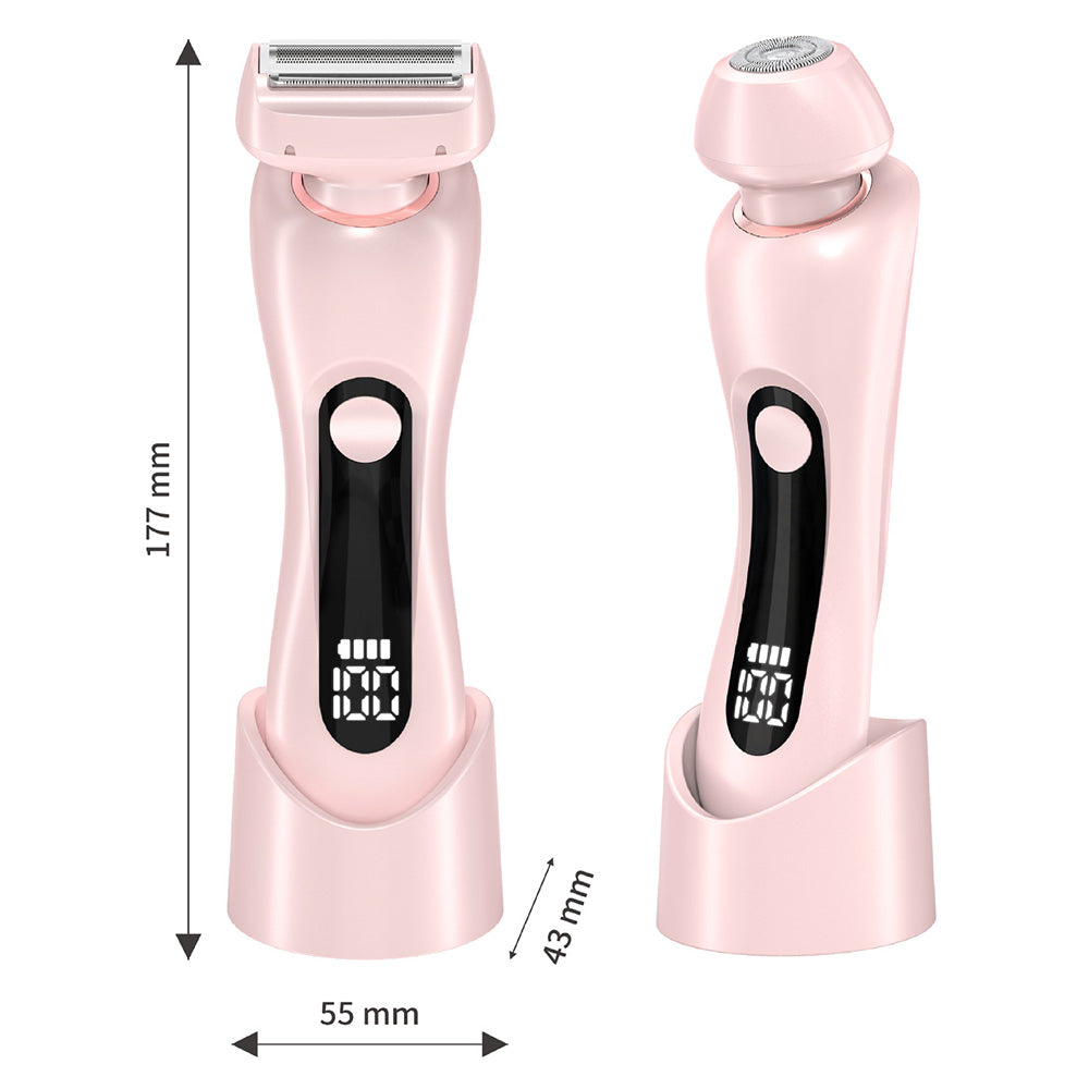Cordless Electric Hair Trimmer Rechargeable Women Hair Trimmer-Pink