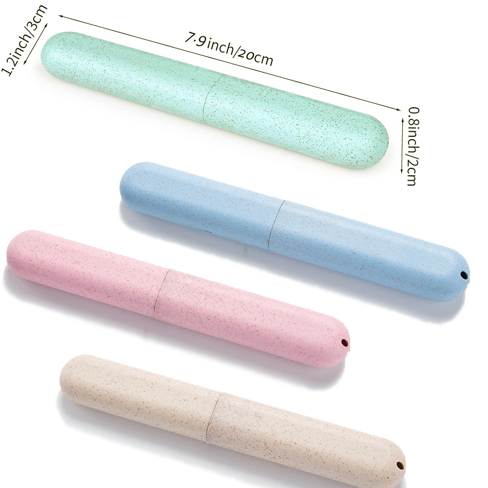 4 Pcs Travel Toothbrush Case Hard Shell Plastic Cover