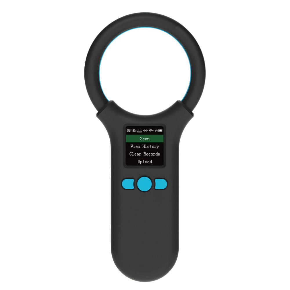 Pet Chip Reader 134.2KHz/125KHz Dog & Animal ID Tag Scanner Black