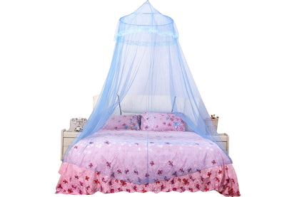 Dome Bed Mosquito Net Canopy for Single Adult Beds Blue