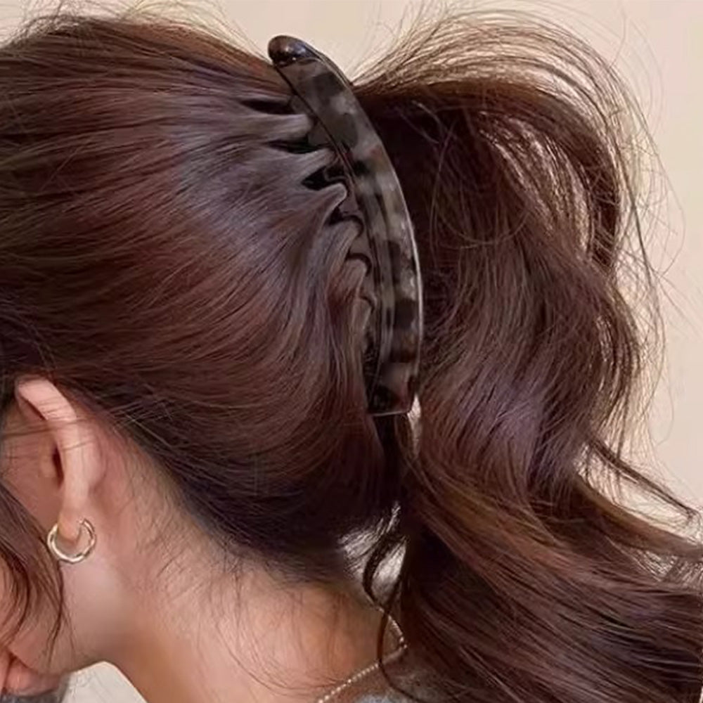 3 PCS Large Banana Hair Clips for Women High Ponytail Styling