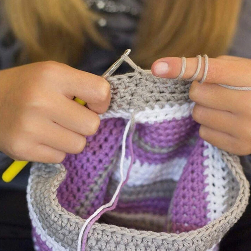 72-Piece Hooks Set with Knitting Needles and Sewing Tools for DIY with Storage Bag