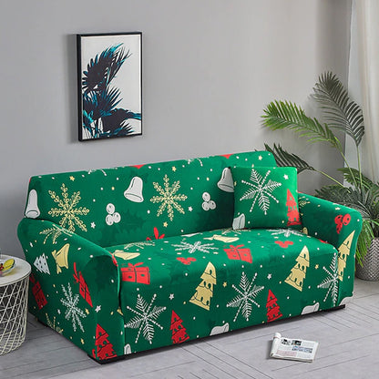 Christmas Stretch Sofa Cover Lounge Slipcover Protector Couch Cover Style 2
