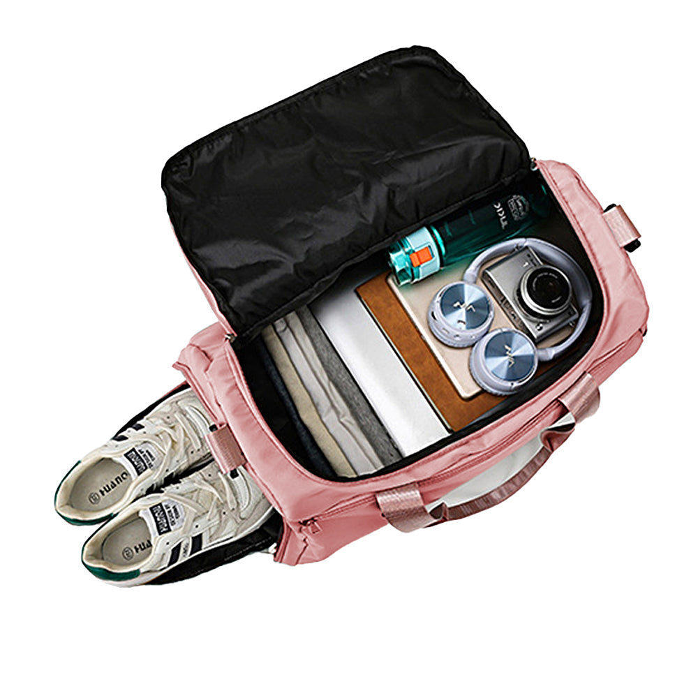 Travel Duffle Bag Weekend Bag Carry On Cabin Bag Gym Sports Bag Pink