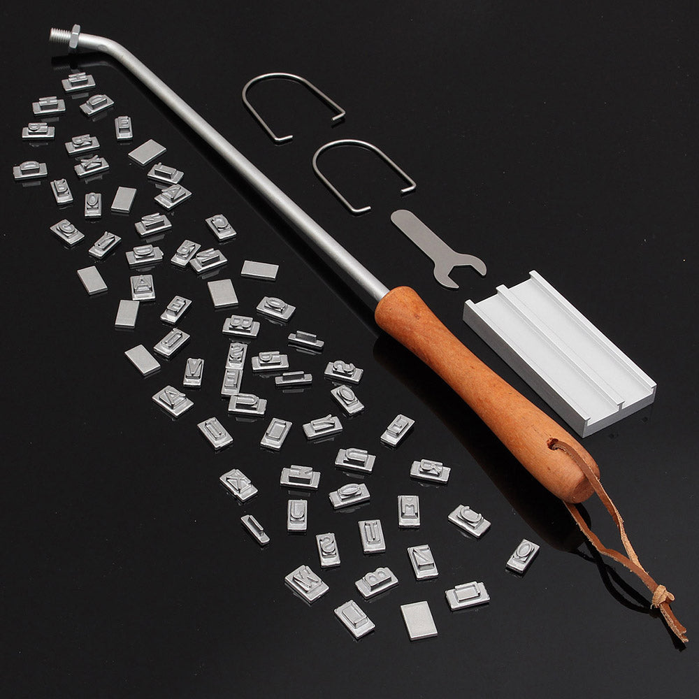 BBQ Meat Branding Iron Including Set of Letters