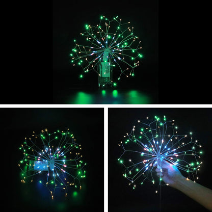 2Pcs 198 Bright Remote Control Explosion Star LED Fireworks Light