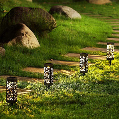 Solar Powered LED Garden Lights Warm White