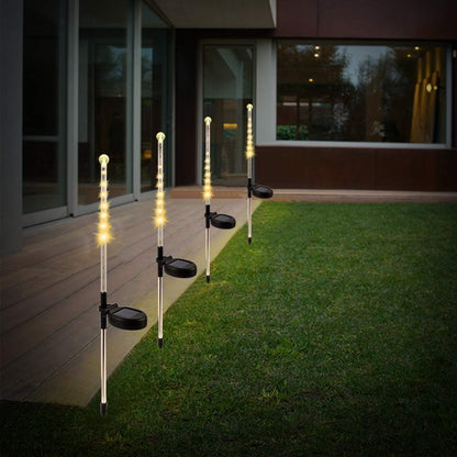 Warm 25 LED Meteor Shower Falling Rain Water Resistance Solar Powered Lights