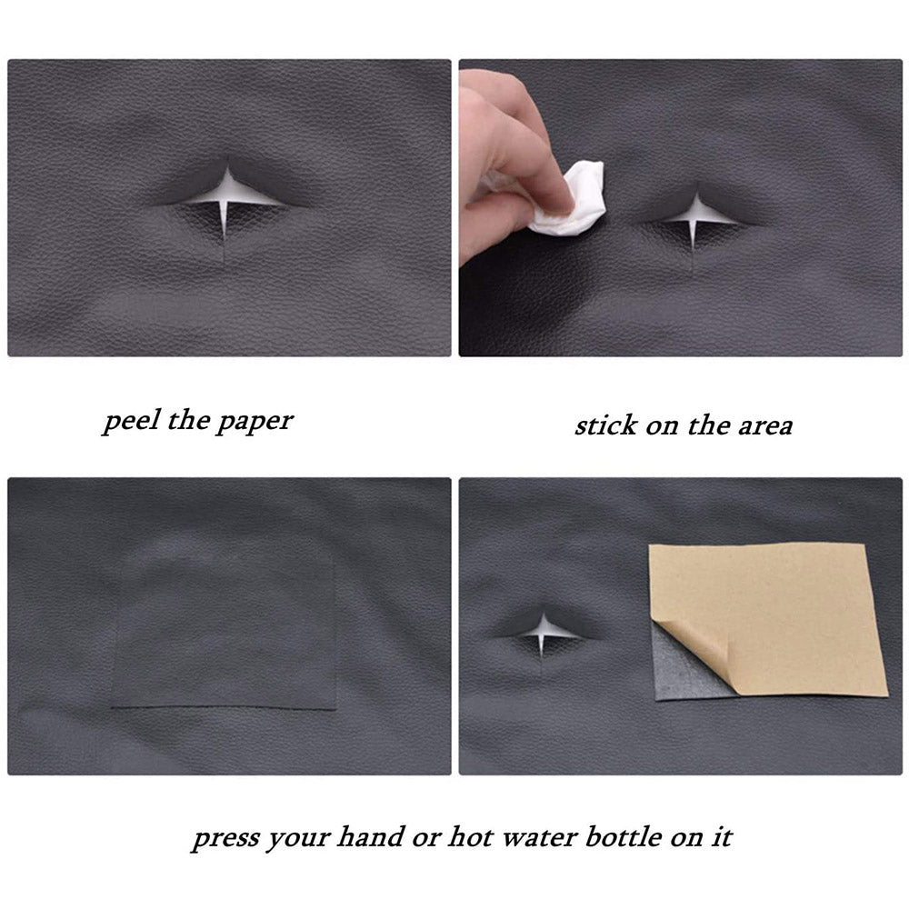 5 Rolls Same Colour Leather Effect Repair Patch Tape for Home Leather Sofa Couch