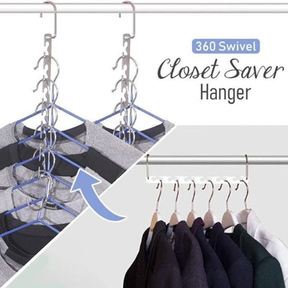 Closet Saver 360 Swivel Hangers