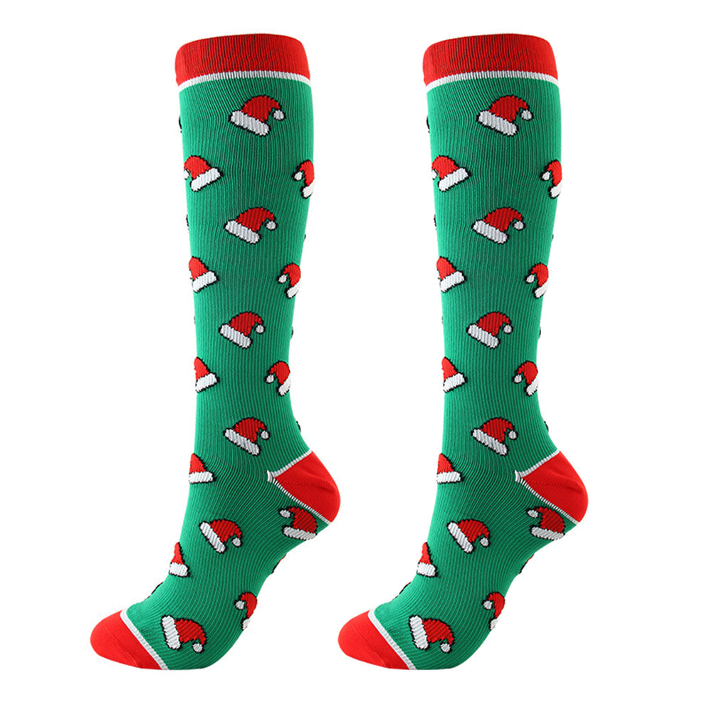 Christmas Hat Compression Socks