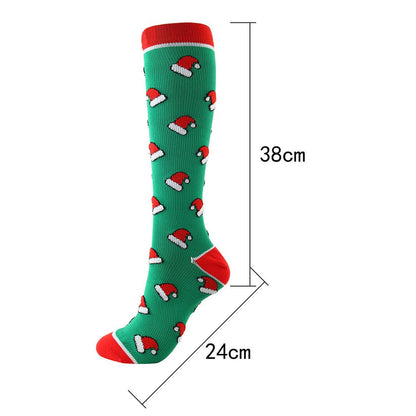 Christmas Hat Compression Socks
