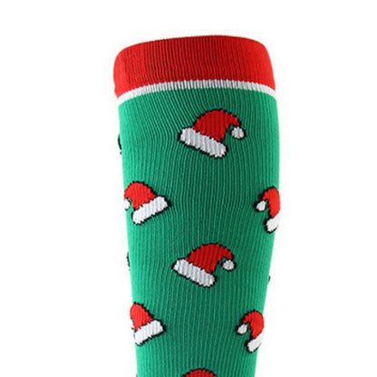 Christmas Hat Compression Socks