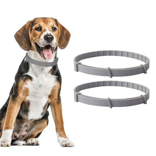 2Pcs 63cm Adjustable Flea Collar for Dogs Flea and Tick Prevention Pets Collar