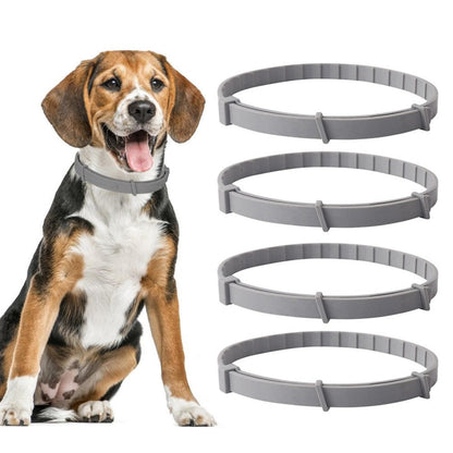 4Pcs 63cm Adjustable Flea Collar for Dogs Flea and Tick Prevention Pets Collar