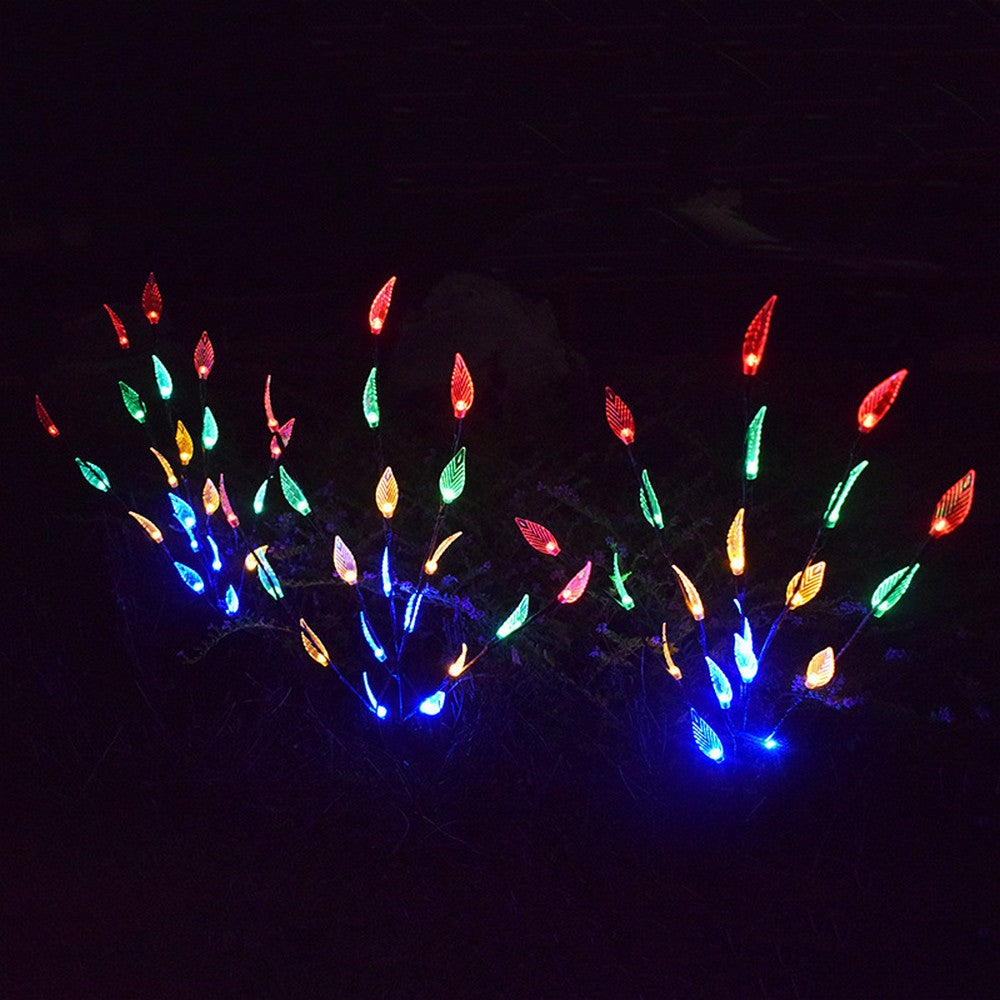 3PCS Solar Powered LED Leaf Tree Branch Lights Set