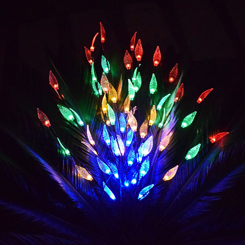3PCS Solar Powered LED Leaf Tree Branch Lights Set