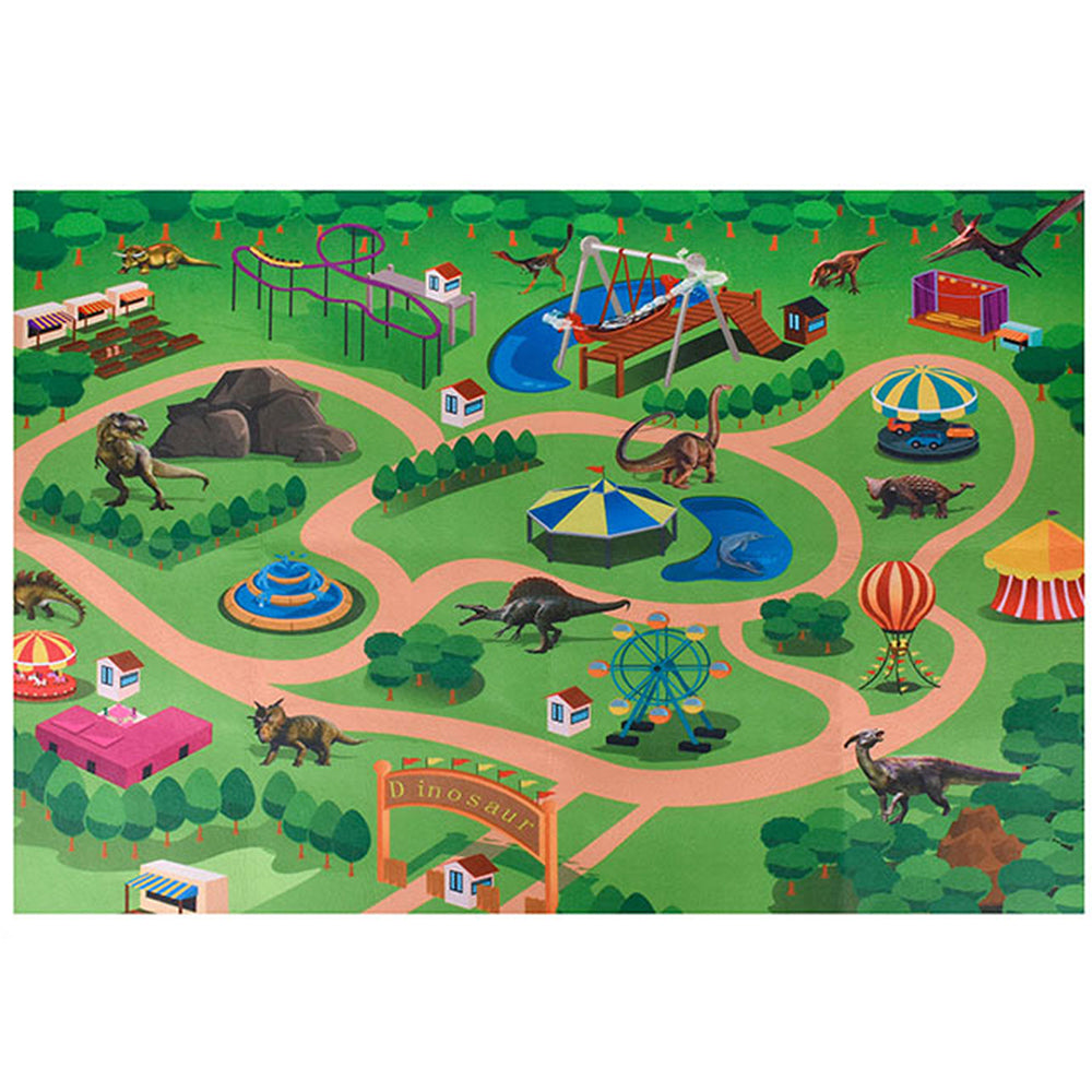 2 X Kids Dinosaur Toys Set Dinosaur Playmat 9 Dinosaurs Models Playing Mat