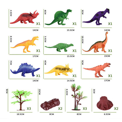 2 X Kids Dinosaur Toys Set Dinosaur Playmat 9 Dinosaurs Models Playing Mat