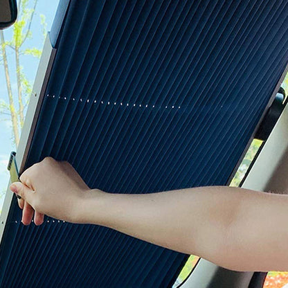 46cm Auto Car Front Windshield Sun Visor Retractable UV Protection Curtain
