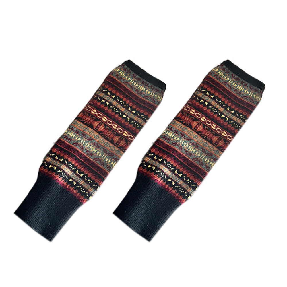 Women Warm Over Knee Boot Socks-Black
