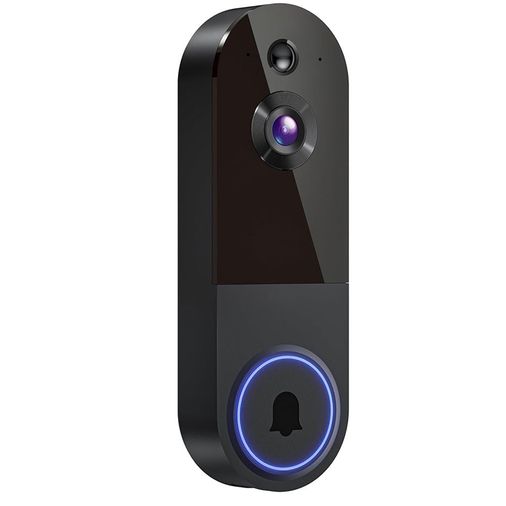Smart Video Doorbell Camera Wireless Outdoor Doorbell Camera-Black