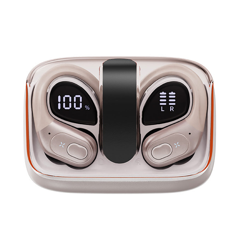 Wireless Bluetooth 5.4 Headphone Over Ear Bud IPX5 Waterproof Earphone for Sport Running-Rose Gold