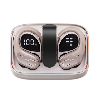 Wireless Bluetooth 5.4 Headphone Over Ear Bud IPX5 Waterproof Earphone for Sport Running-Rose Gold