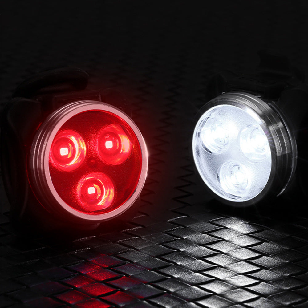 2Pcs Bike Lights Set USB Rechargeable Front Headlight and Rear Taillight