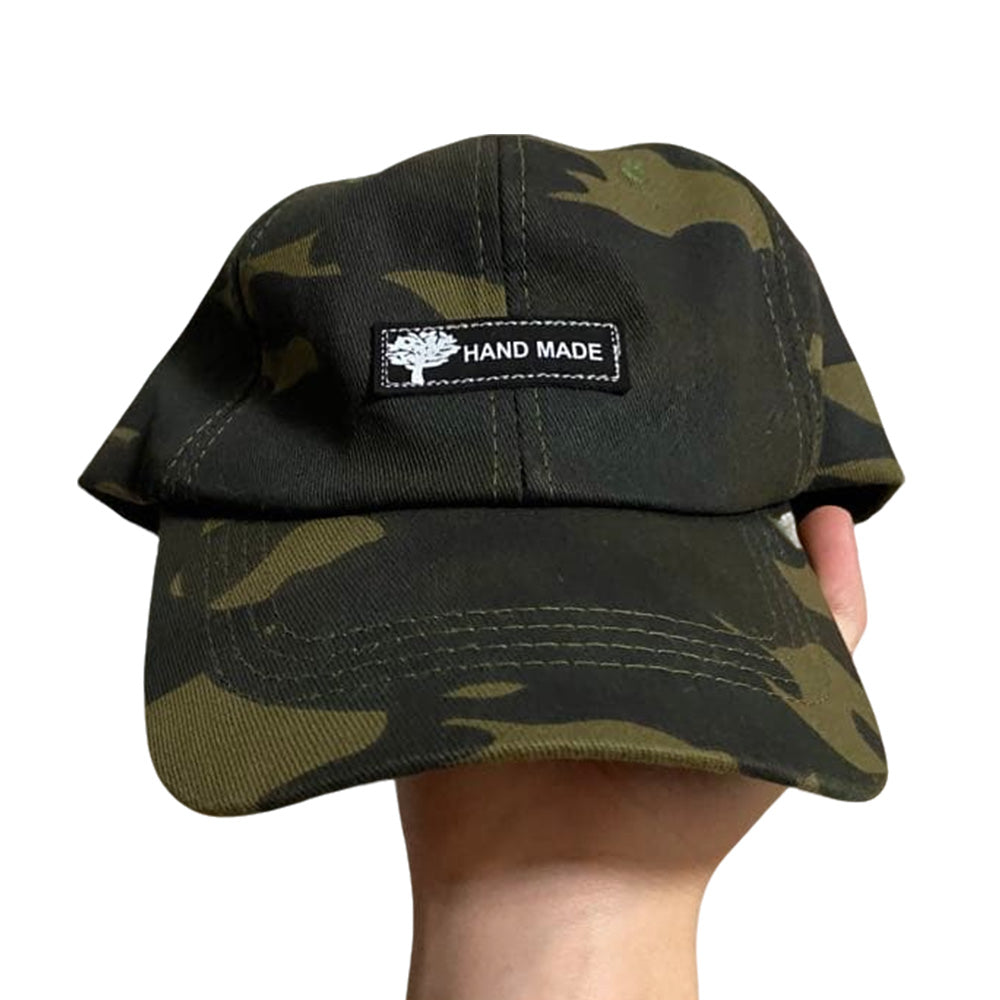 Two in One Adjustable Cotton Blend Eye Shade Baseball Cap - Green