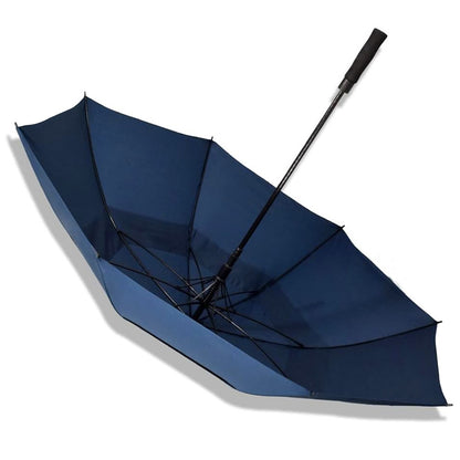 Auto Open Double-Layer Golf Umbrella Windproof 30-Inch - Dark Blue