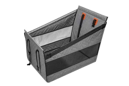 Dog Car Seat with Hard Bottom - Grey