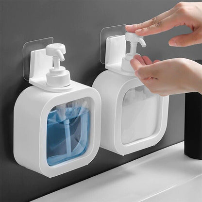2Pcs Soap Dispenser 300/500ML Clear Empty Pump Lotion Bottles Portable Soap Dispensers Pressing Refillable Liquid Container
