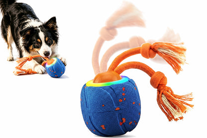 TPU Interactive Dog Ball with 3 Motion Modes Herding Ball for Dogs - Blue