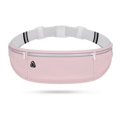 Running Belt Waist Pack Ultra Light Water Resistant Fitness Belt Waist Bag Pink