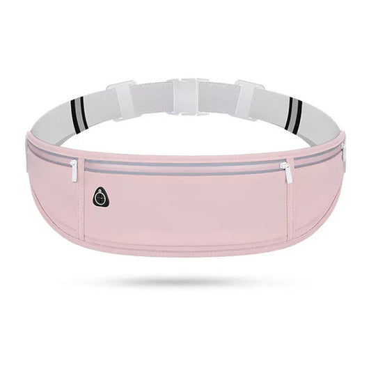 Running Belt Waist Pack Ultra Light Water Resistant Fitness Belt Waist Bag Pink