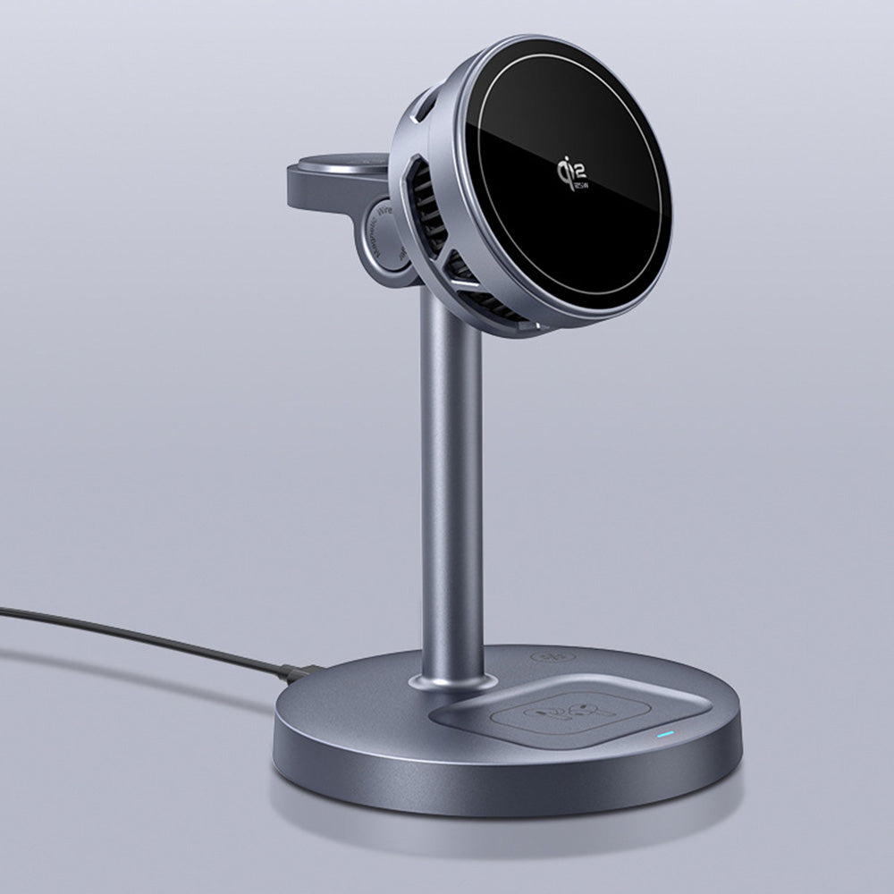 Wireless Charger Stand 3 in 1 Fast Charging Station for Phone Watch Earbuds