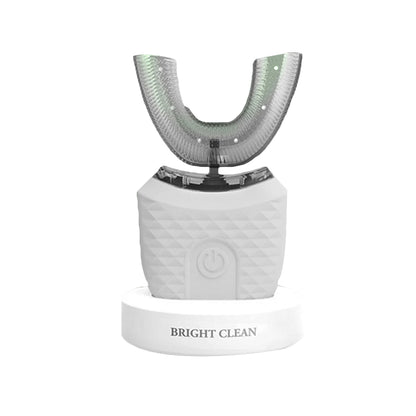 U-Shaped Electric Toothbrush Hands-Free Automatic Toothbrush with Charging Base-White
