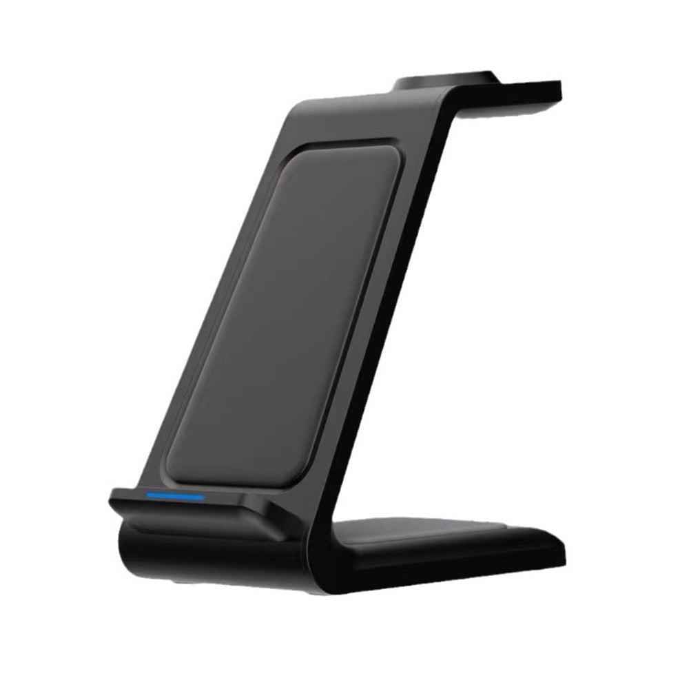 3-in-1 Wireless Charger Dock For Apple Watch Apple AirPod iPhone Charging Station Black