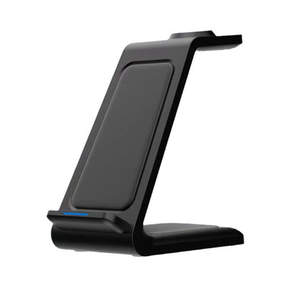 3-in-1 Wireless Charger Dock For Apple Watch Apple AirPod iPhone Charging Station Black