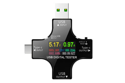 USB C Tester Digital Multimeter for Voltage Current Power Meter Charger Detector -USB Tester