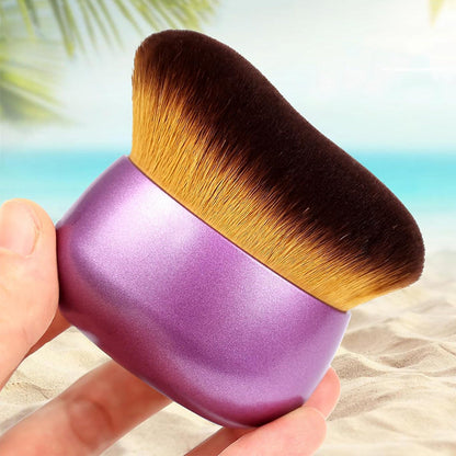 Extra Large Body Makeup Brush for Self Tanner & Liquid Cream Blending Purple