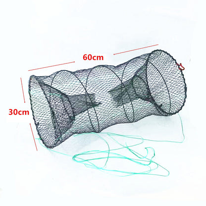 Fishing Bait Trap with Pull Rope Collapsible Fish Net