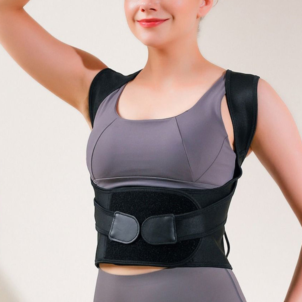 Adjustable Posture Corrector Low Back Support Shoulder Brace Belt for Women Men