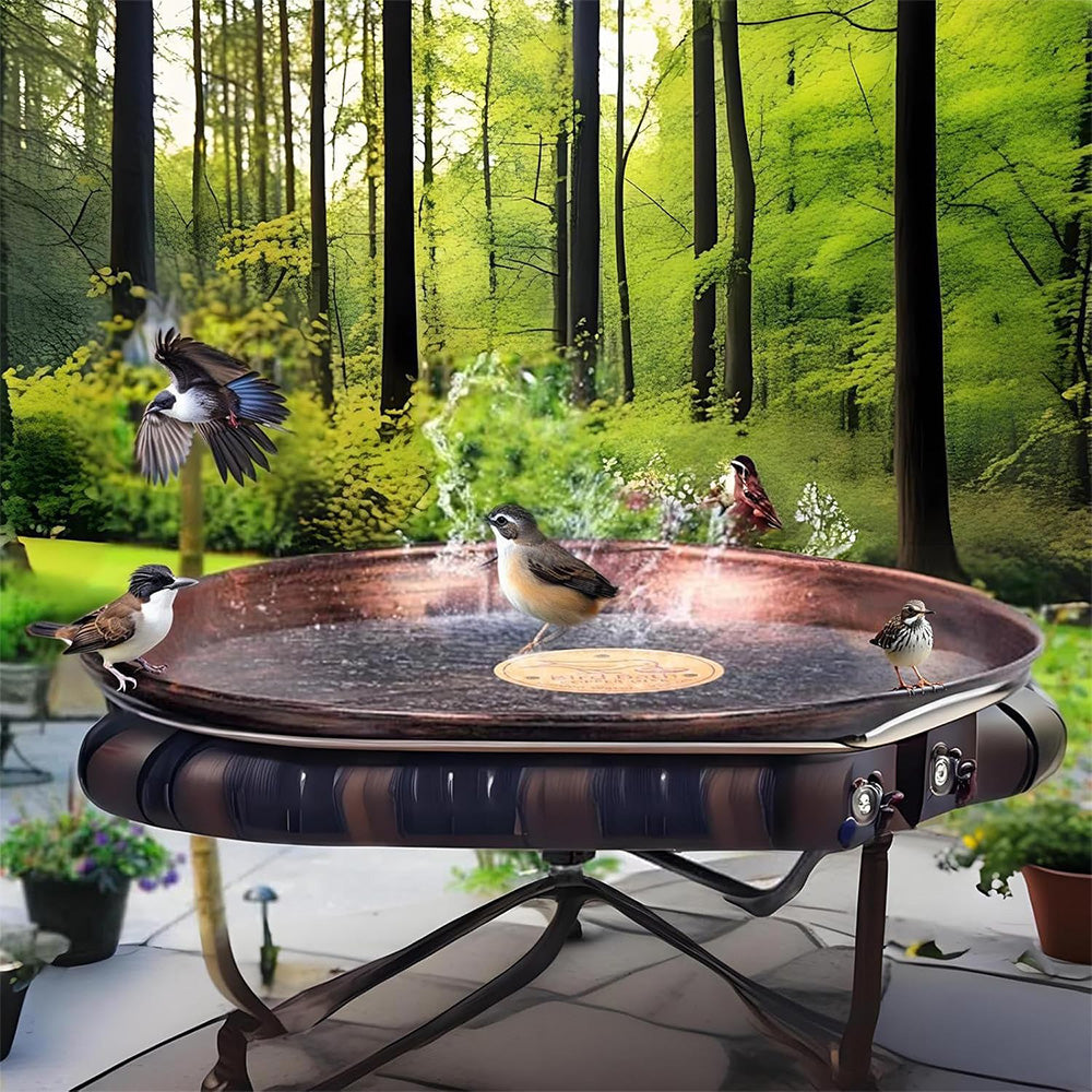 Copper Bird Bath Cleaning Disc -Round Shape
