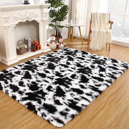 Plush Area Rug Soft Fluffy Carpet for Bedroom Living Room Dorm Room-White