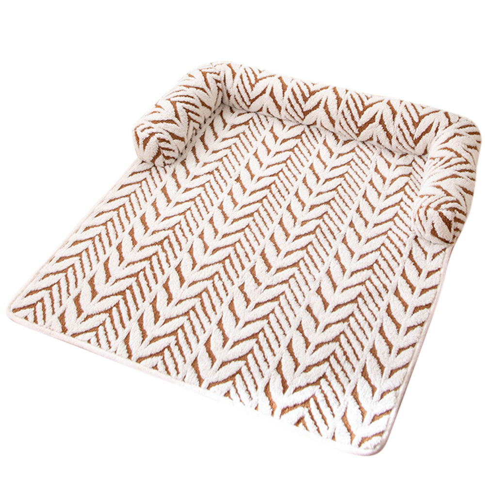 Thick Plush Non Slip Pet Mat-Coffee